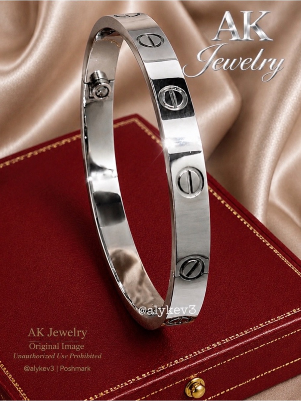 💎LUXURY BRACELET 16 to 22cm Silver Cuff Bangle, Bracelet High End Screw-Twist